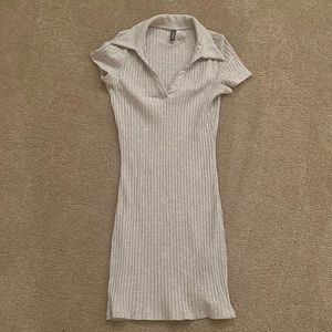 Grey bodycon dress